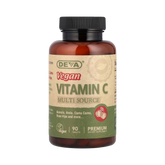 Deva, Vegan Vitamin C, Multi Source, 90 Tablets